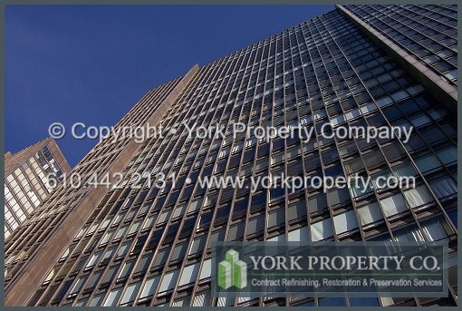 We are experts at oxidized anodized aluminum cladding cleaning, weathered anodized aluminum panel restoration, stained anodized aluminum building façade panel refinishing and faded anodized aluminum storefront window frame maintenance.