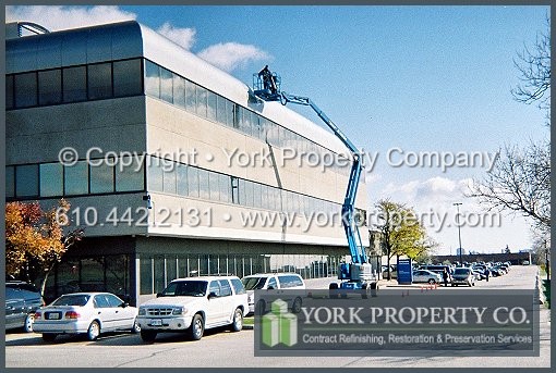 We are experts at oxidized anodized aluminum window frame cleaning, contaminated anodized aluminum cladding restoration, stained anodized aluminum storefront window frame remedial maintenance and mineral stained anodized aluminum clad panel refinishing.