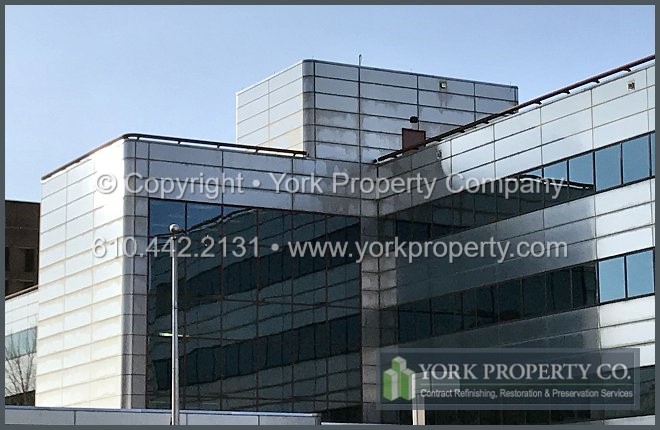 Oxidized, acid etched, rusting and damaged stainless steel scratch removal, rust removal and panel restoration.