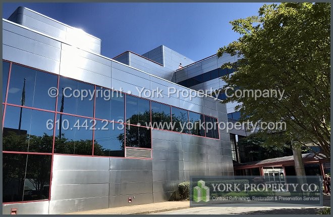 Commercial Caulking Stained Stainless Steel Panel Cleaning